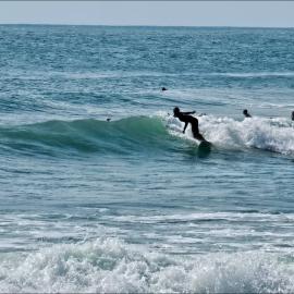 Surfing Moments at Piha Beach, New Zealand