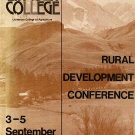 Rural Development Conference programme, 3–5 September 1976, Lincoln College