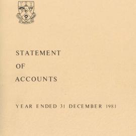 1981 Statement of Accounts 
Lincoln College