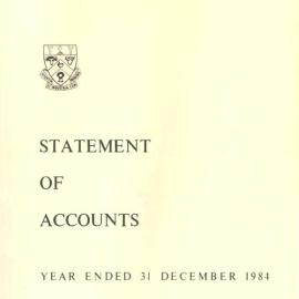 1984 Statement of Accounts 
Lincoln College