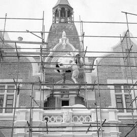 Ivey Hall Clock Installation, 2 February 1979 (01)