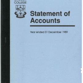 1989 Statement of Accounts 
Lincoln College