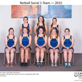 2015 Netball Social 1 Team