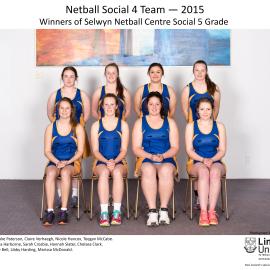 2015 Netball Social 4 Team