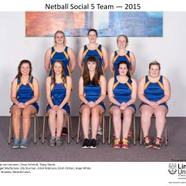 2015 Netball Social 5 Team