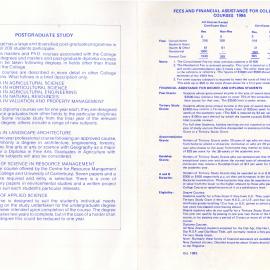 1984 Caurses available at Lincoln College 