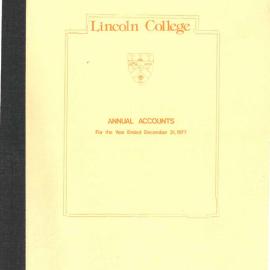 1977 Statement of Accounts 
Lincoln College