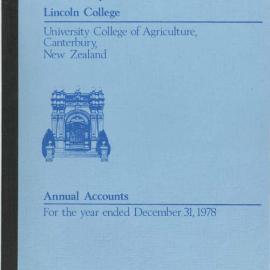 1978 Statement of Accounts 
Lincoln College