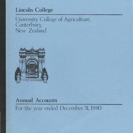 1980 Statement of Accounts 
Lincoln College