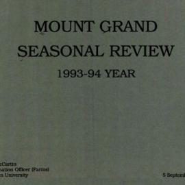 1993-94 Mount Grand Seasonal Review