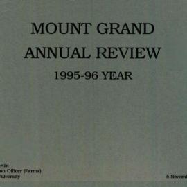 1995-96 Mount Grand Annual Review