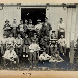 Canterbury Agricultural College group, 1917