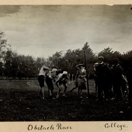 Canterbury Agricultural College Sports Day Obstacle Course, c.1917–1918