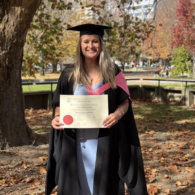 27 May 2026 
First student to complete new Master of Parks Management graduates