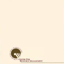 1989/90 Annual Report Centre for Resource Management
