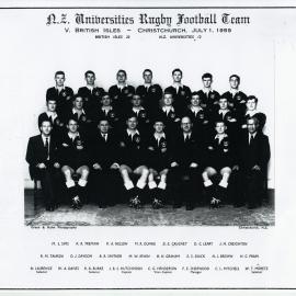 N.Z. Universities Rugby Football Team v. British Isles, Christchurch, 1 July 1959