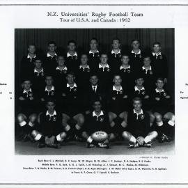 N.Z. Universities’ Rugby Football Team — Tour of U.S.A. and Canada, 1962