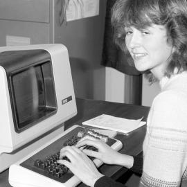 NZAEI Staff in Work Situations, Open Days, September 1985 06