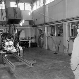NZAEI Staff in Work Situations, Open Days, September 1985 09