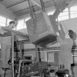 NZAEI Staff in Work Situations, Open Days, September 1985 10