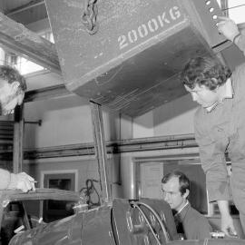 NZAEI Staff in Work Situations, Open Days, September 1985 11