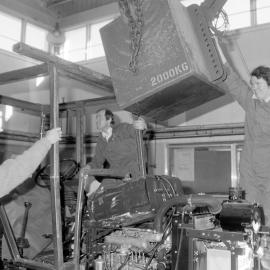 NZAEI Staff in Work Situations, Open Days, September 1985 12