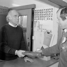 NZAEI Staff in Work Situations, Open Days, September 1985 23