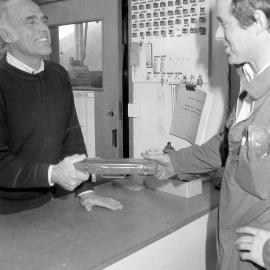 NZAEI Staff in Work Situations, Open Days, September 1985 24