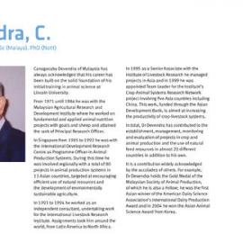 2004 Lincoln Alumni International Medal Citation - C. Devendra 