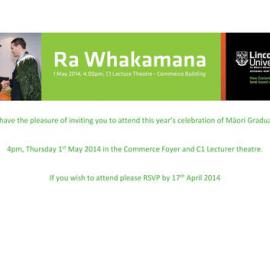 2014 Ra Whakamana Invitation