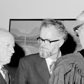 Bledisloe Medallist Roy Thornton at the Lincoln College Graduation Ceremony, 1977