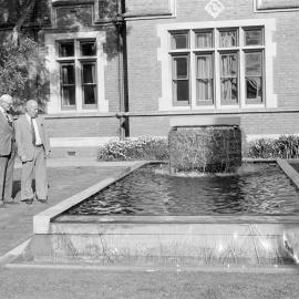 Memorial Court Fountain, Lincoln College, May 1981