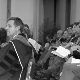 Attendees Seated During Lincoln University's 1981 Graduation Ceremony