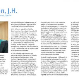 2012 Lincoln Alumni International Medal Citation - J. H. Clendon 