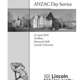 2010 
ANZAC Day Service