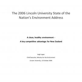 2006 
State of the Nation's Environment Address