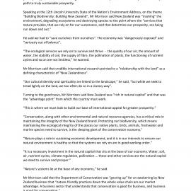 2010 Lincoln University State of the Nation's Environment address