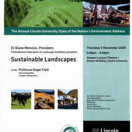 2009 Lincoln University State of the Nation's Environment address Poster