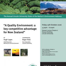 2006 State of the Nation's Environment Address Poster