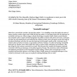 2009 State of the Nation's Environment Address Invitation