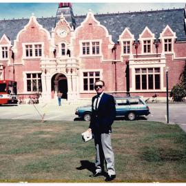 Frank Kearns outside Ivey Hall
