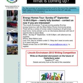 2012 07 Lincoln Envirotown Newsletter
