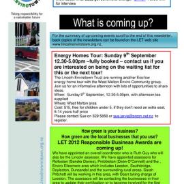 2012 08 Lincoln Envirotown Newsletter