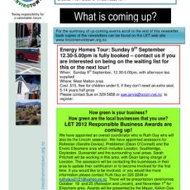 2012 09 Lincoln Envirotown Newsletter