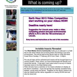 2013 02 Lincoln Envirotown Newsletter