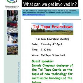 2013 04 Lincoln Envirotown Newsletter