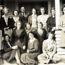 Land Girls outside the Poplars 1
