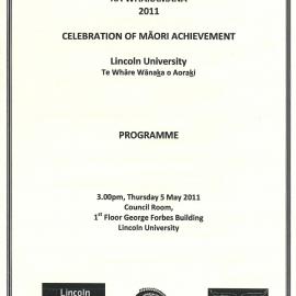 2011 
Rā Whakamana Programme