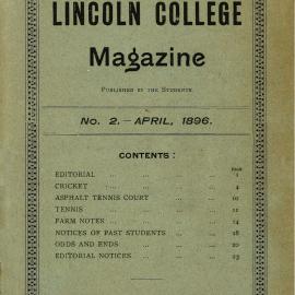 1896 The Lincoln College Magazine (No. 2 April 1896)