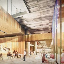 Lincoln Hub Joint Facility Interior Circulation and Collaboration Spaces 1